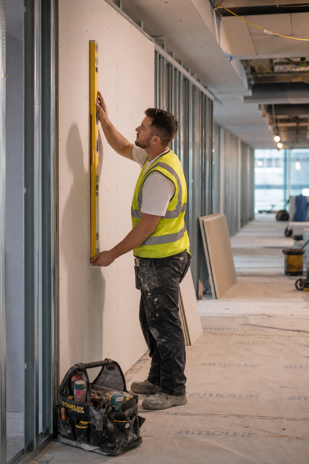 Our drylining team at work in Slough